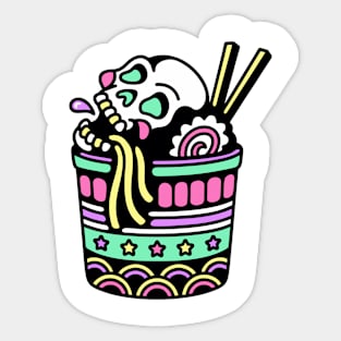 Skull ramen Sticker